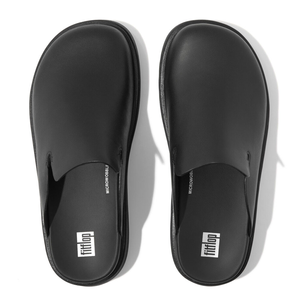 ★期間限定価格★fitflop フィットフロップ ミュール サボ スリッパ GEN-FF LEATHER MULES GK7 衝撃吸収 生体工学  体圧分散