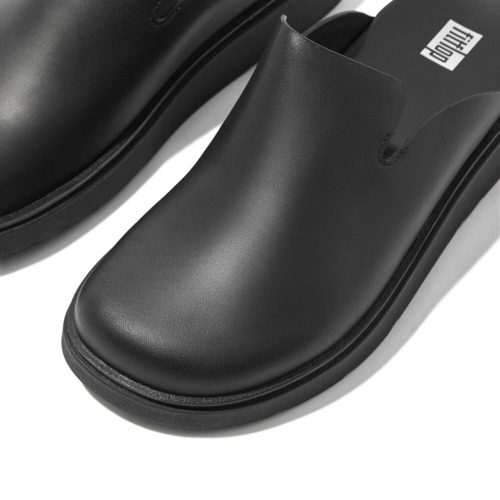 ★期間限定価格★fitflop フィットフロップ ミュール サボ スリッパ GEN-FF LEATHER MULES GK7 衝撃吸収 生体工学  体圧分散