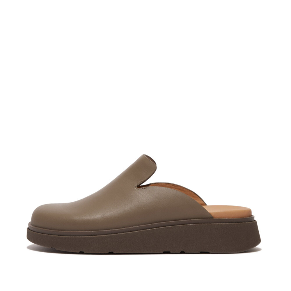 ★期間限定価格★fitflop フィットフロップ ミュール サボ スリッパ GEN-FF LEATHER MULES GK7 衝撃吸収 生体工学  体圧分散