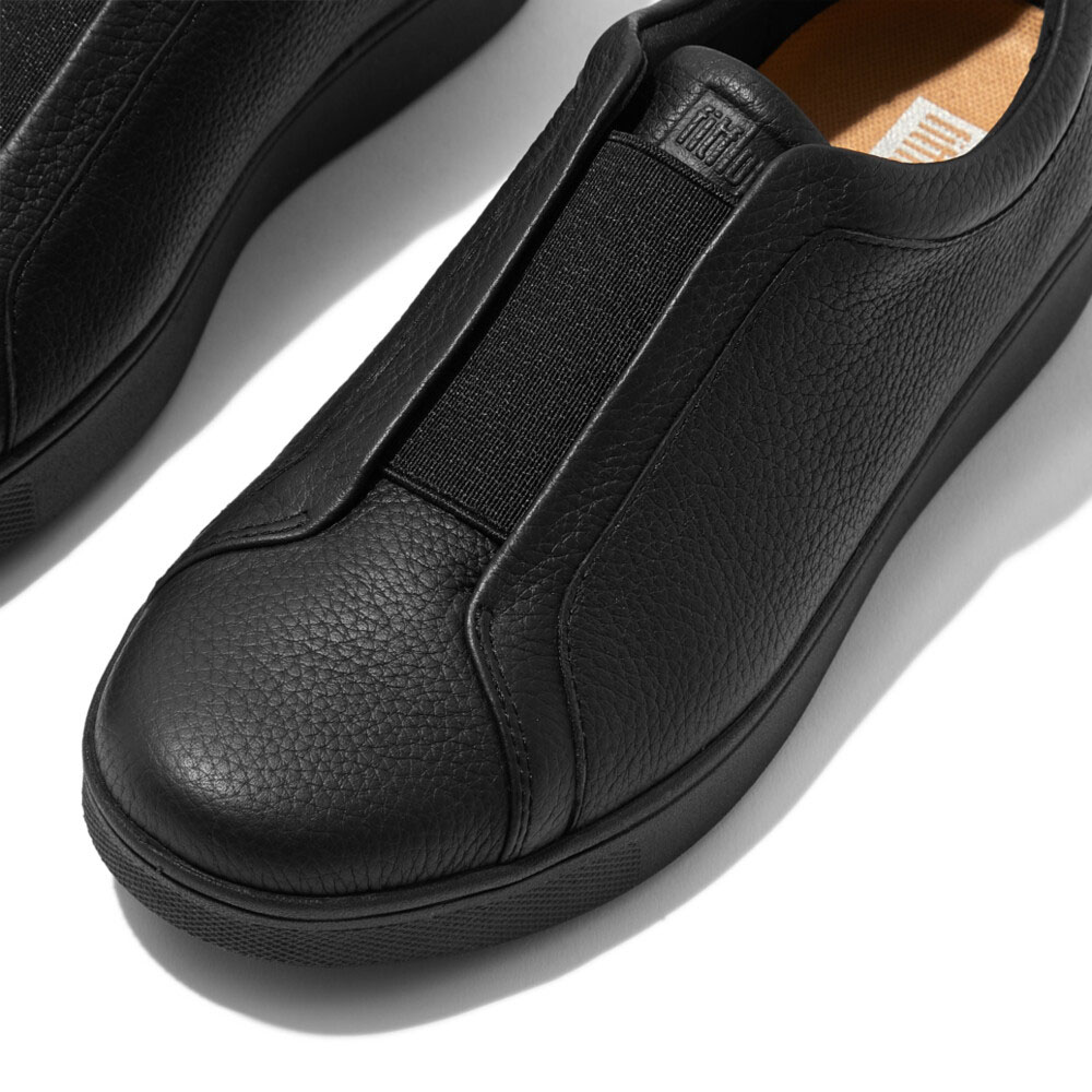 ★期間限定価格★fitflop フィットフロップ スリッポン RALLY ELASTIC TUMBLED-LEATHER SLIP-ON  SNEAKERS GN6