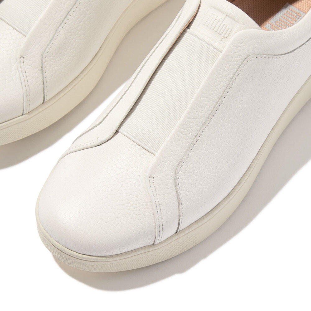 ★期間限定価格★fitflop フィットフロップ スリッポン RALLY ELASTIC TUMBLED-LEATHER SLIP-ON  SNEAKERS GN6