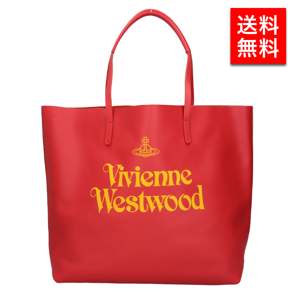 【関税込み】Vivienne Westwood トート バッグ ヴィヴィアンウエストウッド トートバッグ レッド イエロー