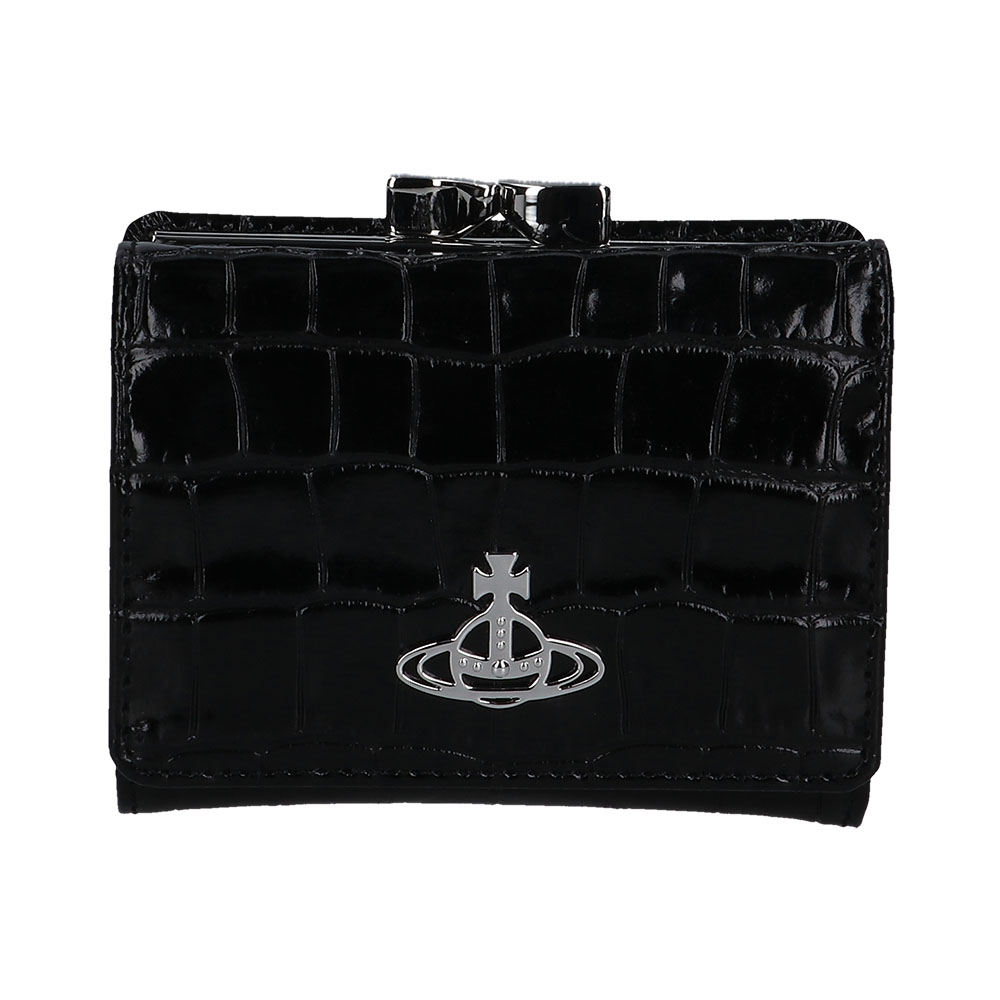 Vivienne Westwood 黒 三つ折り財布 ヴィヴィアン ウエストウッド Vivienne Westwood 三つ折り財布