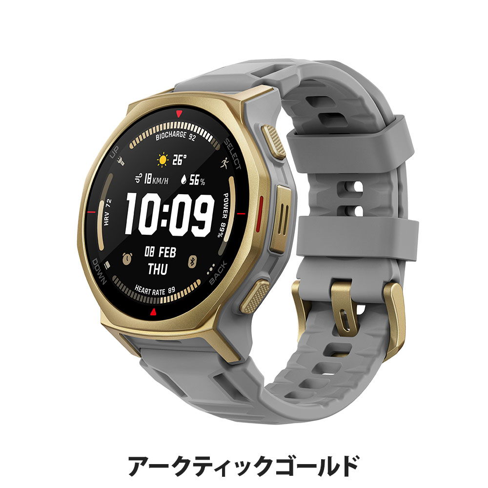Amazfit アマズフィット T-Rex 3 Pro 44mm スマートウォッチ 軍用規格 3000nit 6衛星GPS チタン サファイア ダイビング対応 最大25日間駆動 iPhone対応_1