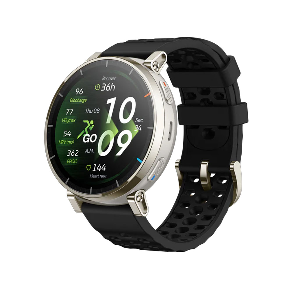 Amazfit アマズフィット Active 3 premium スマートウォッチ 3000nit サファイア 4ボタン操作 地図表示 GPS 12日間駆動 通話 iPhone対応の画像