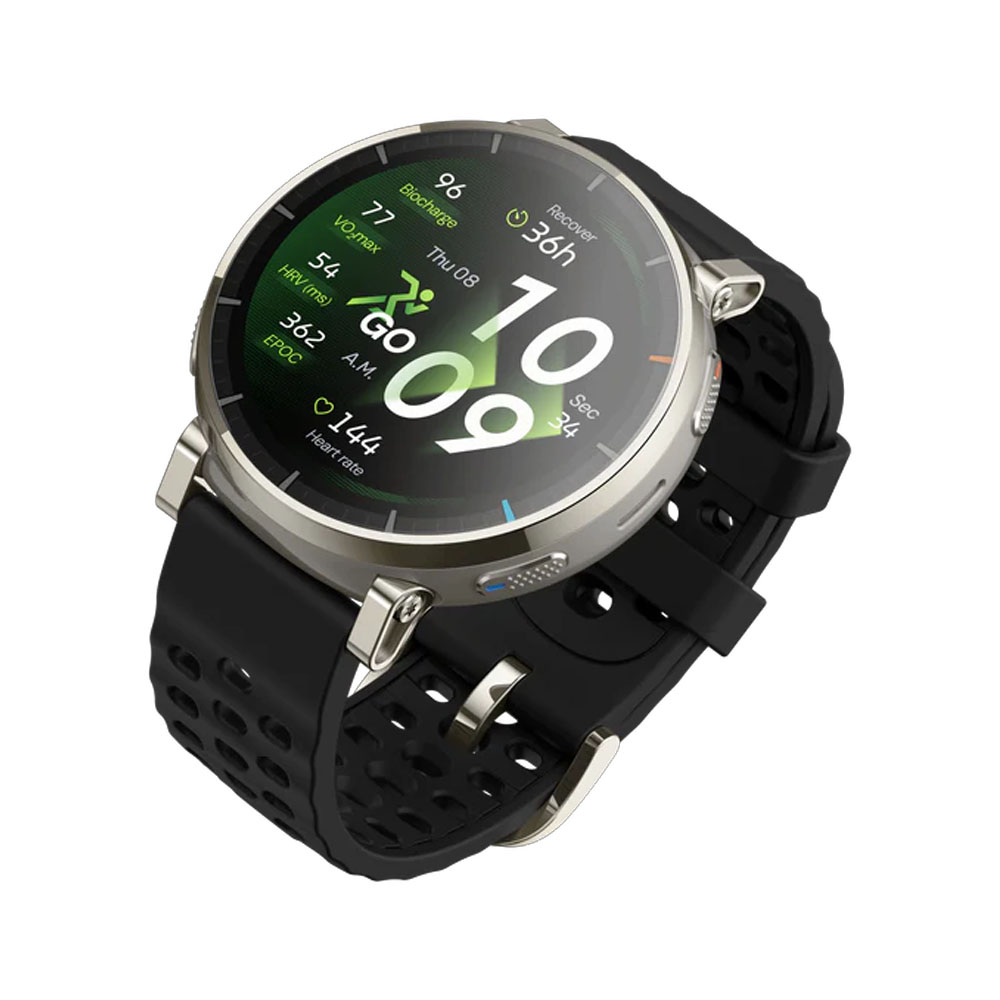 Amazfit アマズフィット Active 3 premium スマートウォッチ 3000nit サファイア 4ボタン操作 地図表示 GPS 12日間駆動 通話 iPhone対応の画像