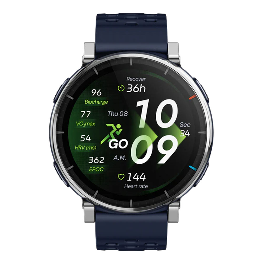 Amazfit アマズフィット Active 3 premium スマートウォッチ 3000nit サファイア 4ボタン操作 地図表示 GPS 12日間駆動 通話 iPhone対応の画像