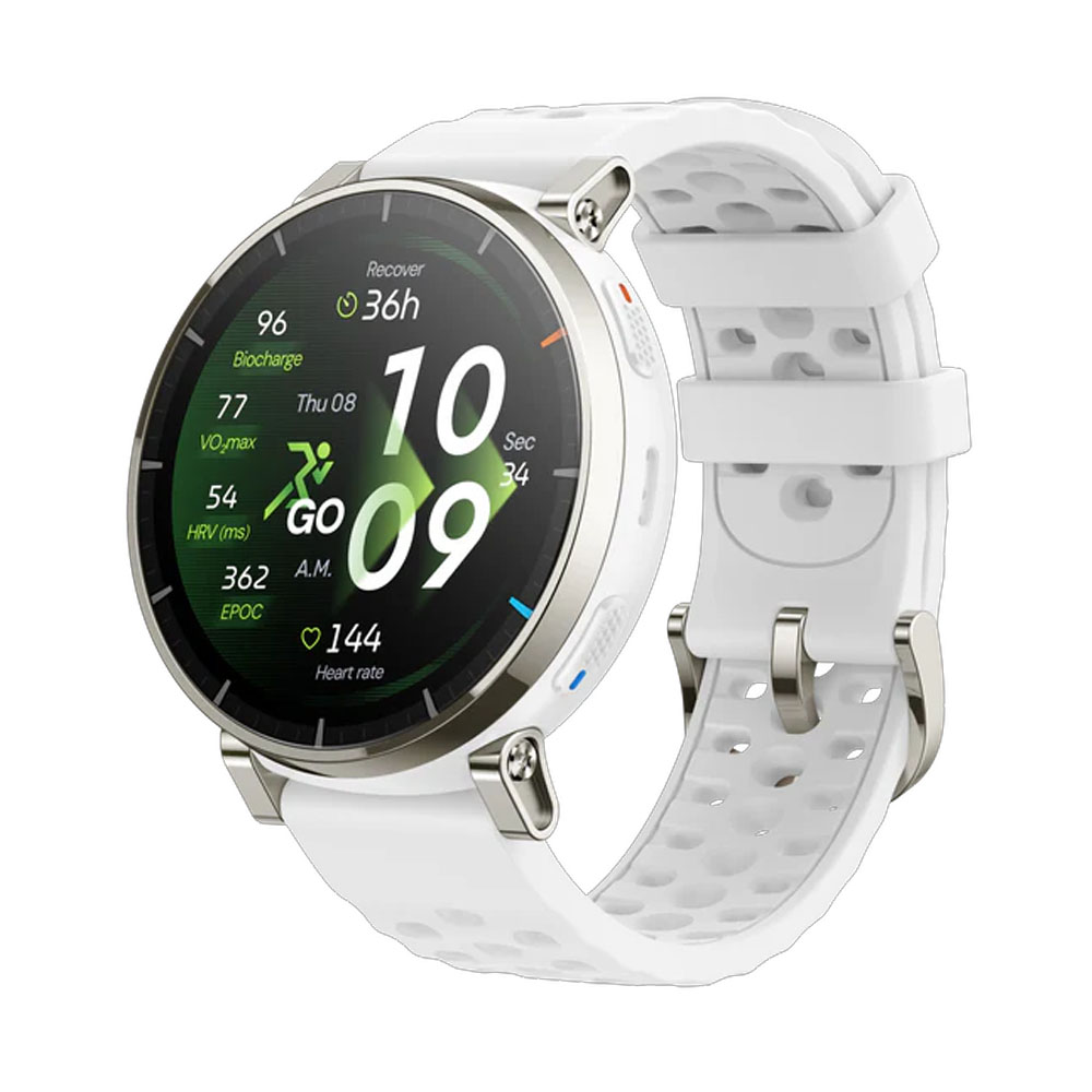 Amazfit アマズフィット Active 3 premium スマートウォッチ 3000nit サファイア 4ボタン操作 地図表示 GPS 12日間駆動 通話 iPhone対応の画像