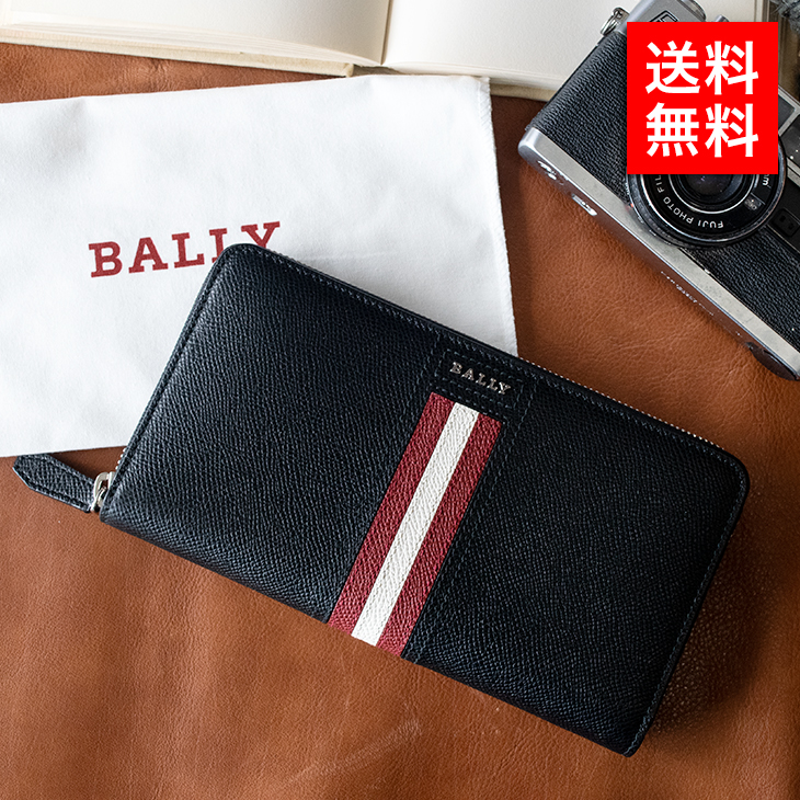 バリー ラウンドファスナー長財布 長札 財布 サイフ BALLY TELEN.LT LETTERING TSP TRAVEL WALLET