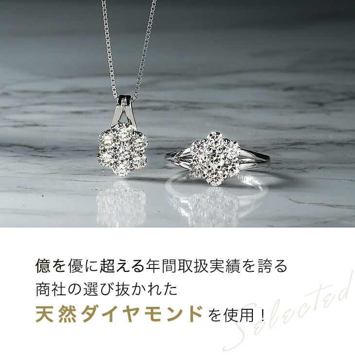 【ポイント10倍】 ダイヤモンド ネックレス 18金 ダンシングダイヤ0.1ct 記念｜brand-tankentai｜02