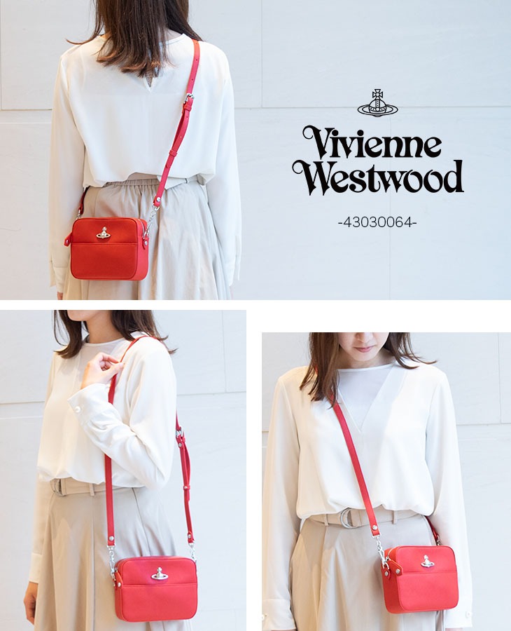 【Japan RED】ヴィヴィアンウエストウッド  ショルダーバッグ Vivienne Westwood ヴィヴィアンウエストウッド ショルダー