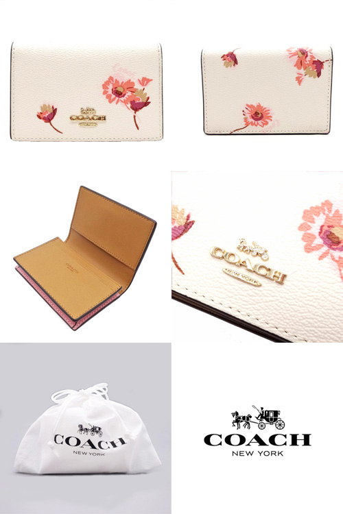 COACH コーチ カードケース 新品 名刺入れ フローラル 花柄