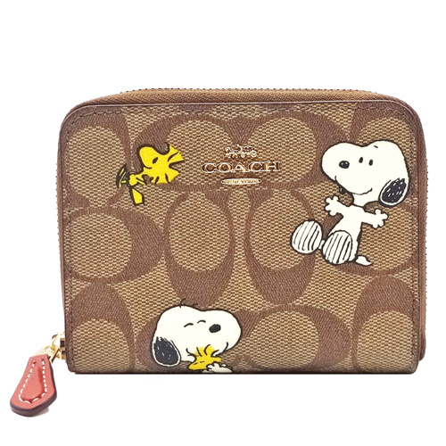 コーチ COACH 財布 新作 新品 シグネチャー スヌーピー PEANUTS