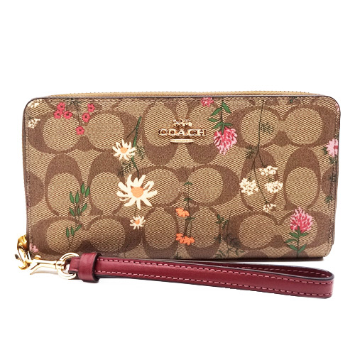 COACH（コーチ） 財布 長財布 新作 新品 花柄 シグネチャー フローラル