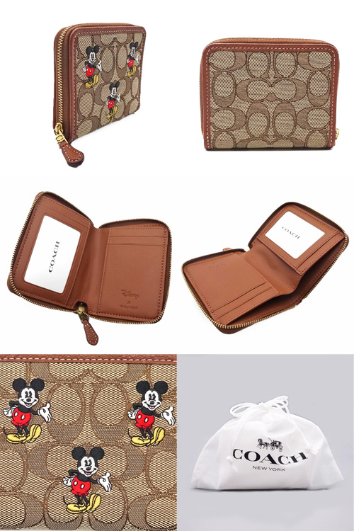 コーチ COACHディズニー コラボ ミッキーマウス シグネチャー二つ折り財布 楽天市場】コーチ COACH 財布 二つ折り財布 FCN035 CN035 カーキ