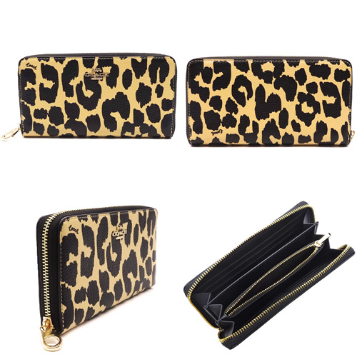 COACH（コーチ） COACHコーチ財布 長財布 新作 新品 レオパード