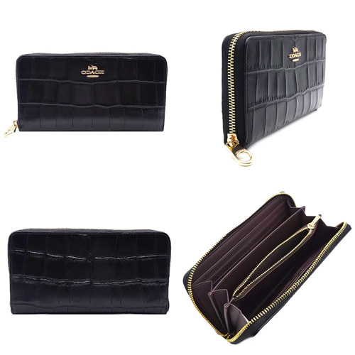 COACH（コーチ） 財布 COACHサイフ 新作 新品 エンボスド クロコダイル