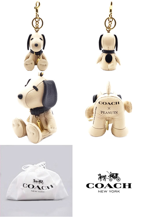 新品　コーチ　スヌーピー チャーム　coach 日本　限定 COACH コーチ ☆COACH☆ スヌーピー バッグ チャーム X PEANUTS