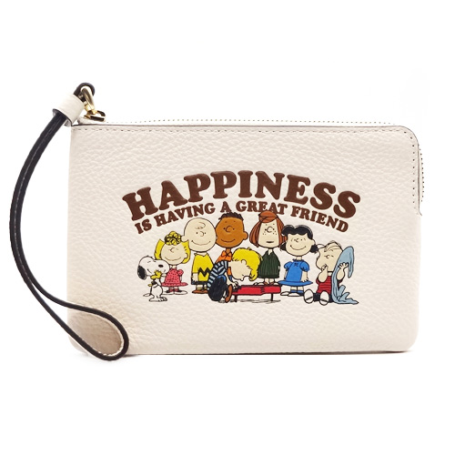 Coach × PEANUTS コラボ ミニポーチ【送料0/国内即発】 COACH】コーチ シグネチャー ピーナッツ コラボ スヌーピー
