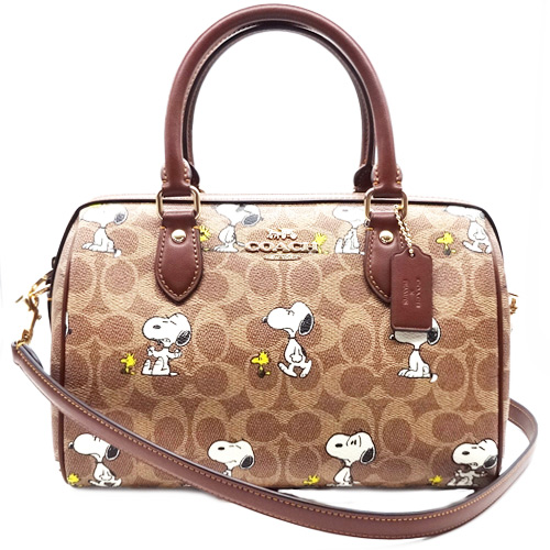 COACH ⭐︎スヌーピー ボストンバッグ⭐︎美品 COACH スヌーピー ボストンバッグ