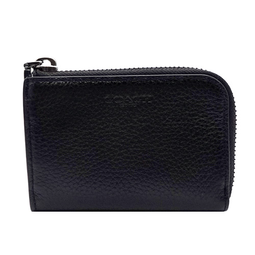 COACH コインケース ネイビー レザー 保存袋付き コーチ COACH コインケース メンズ 小銭入れ キーケース レザー