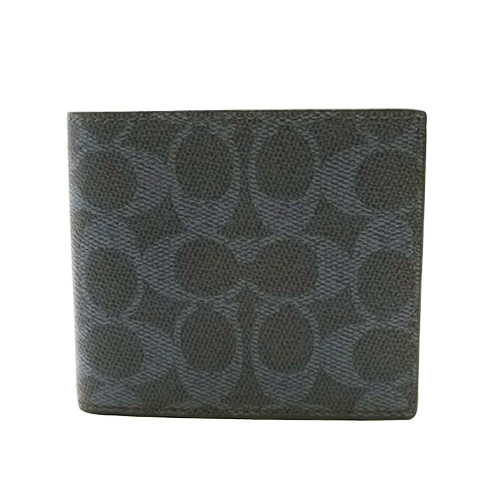 新品未使用・箱付き　COACH シグネチャー 折り財布 パスケース付き ブラック Amazon | [コーチ] 二つ折り財布 パスケース付き 定期入れ ID