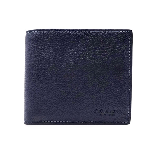 新品未使用！！COACH　 ネイビー 二つ折り財布　CR378 DEB 406101-378-1.jpg