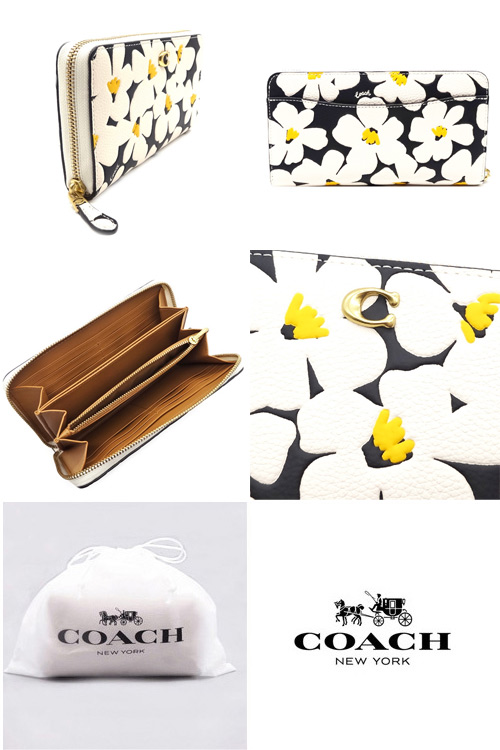 COACH（コーチ） 財布 サイフ 新作 新品 フローラルプリント 花柄 ぺ