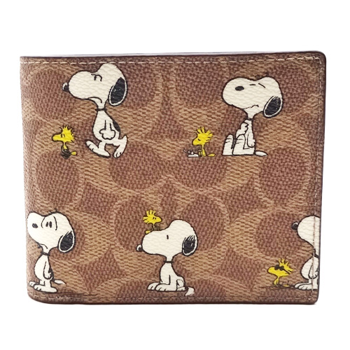 新品　コーチ　COACH スヌーピーコラボ　長財布　箱　紙袋セット COACH コーチCOACH財布 スヌーピー PEANUTS コラボ 長財布 2025