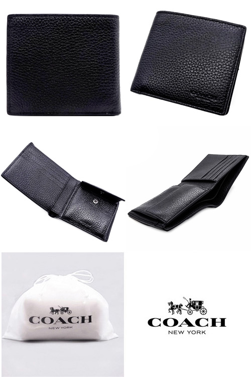 COACH（コーチ） 財布 新作 新品 メンズ 二つ折り財布 コインケース