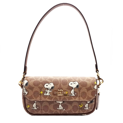 【美品】COACH＊ハンド 2way アクセサリーポーチ PEANUTSコラボ COACH コーチCOACH スヌーピー バック 2025 新作 新品 PEANUTS