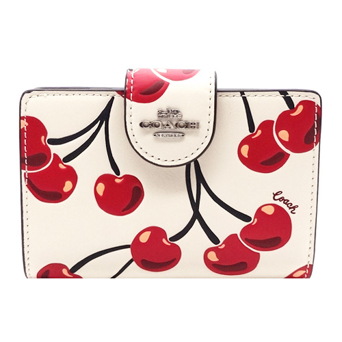 COACH コーチ 財布 サイフ 新品 チェリー プリント さくらんぼ