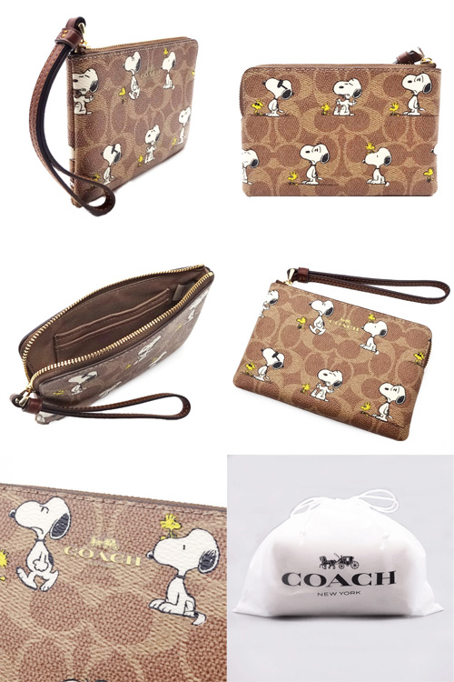 ☆新品☆COACH x PEANUTS スヌーピー　ポーチ COACH コーチCOACH ポーチ スヌーピー PEANUTS 2025 新作 新品