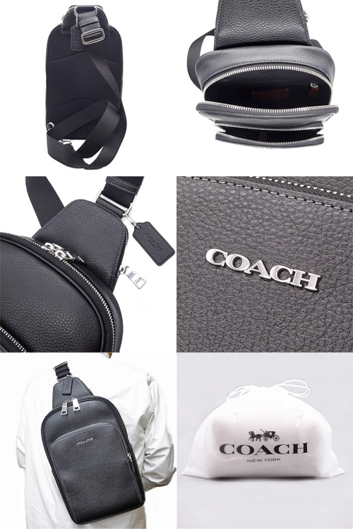 COACH コーチ バッグ ショルダー ボディバッグ ペブルレザー