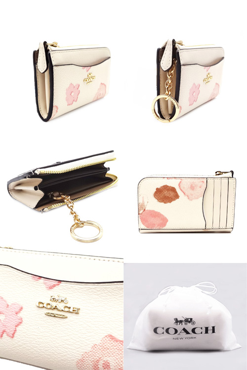 新品　COACH　コインケース　小銭入れ　フローラル　花柄 COACH コーチ カードケース コインケース 新作 新品 フローラル