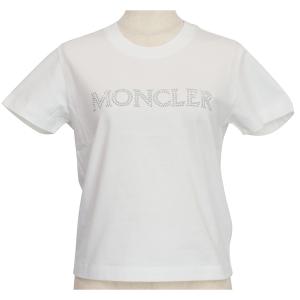 モンクレール MONCLER Tシャツ ブランド 半袖 レディース スリムフィット ホワイト I2 ...