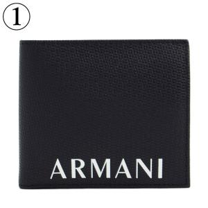 アルマーニエクスチェンジ 財布 メンズ ロゴ 二つ折り 2つ折り 本革 レザー ARMANI EXC...