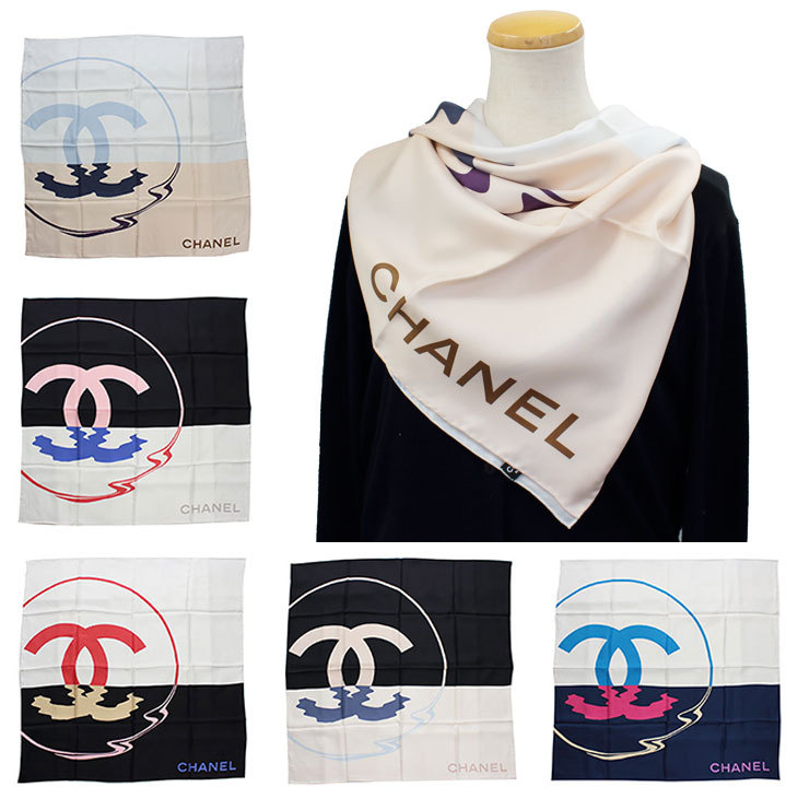 シャネル スカーフ シルク レディース 高級 ハイブランド ココマーク 縦90×横90cm CHANEL CHL-SCARF2(お取り寄せ) ブランド