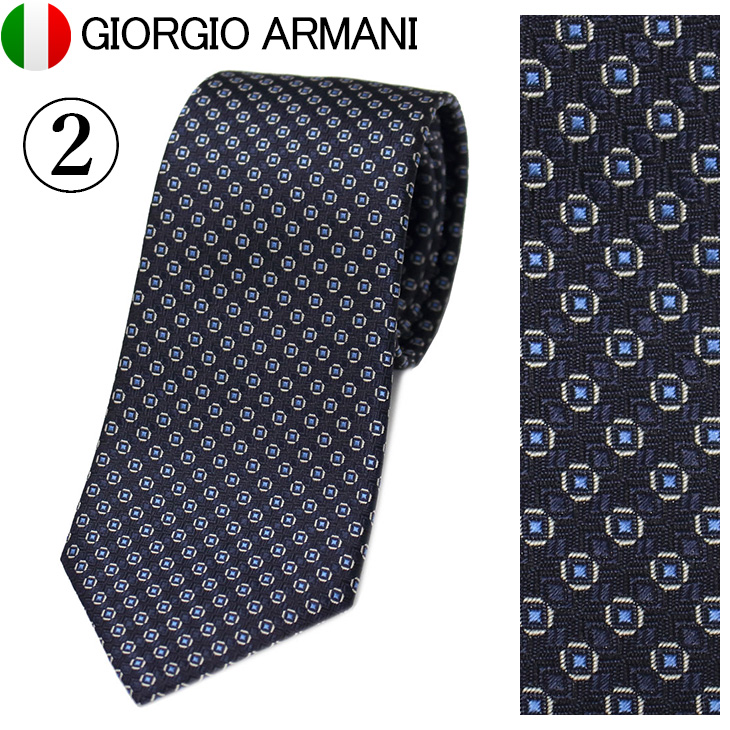 ジョルジオアルマーニ ネクタイ ブランド 2024年秋冬新作 レギュラー 小紋 イタリア GIORGIO ARMANI 360054 4F917 父の日 母の日 誕生日