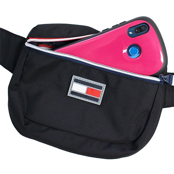 トミーヒルフィガー ボディバッグ ウエストバッグ ウエストポーチ EXCUSION WAIST BAG TOMMY HILFIGER TC090EX9  BLACK ブランド