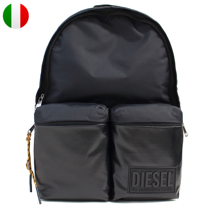 DIESEL ディーゼル バックパック リュック 総柄 A4 pc収納 海外輸入