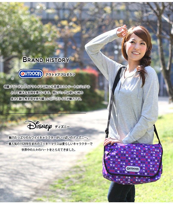 セール 斜めがけ ショルダーバッグ Outdoor アウトドア レディース ポシェット Disney ディズニー 日本