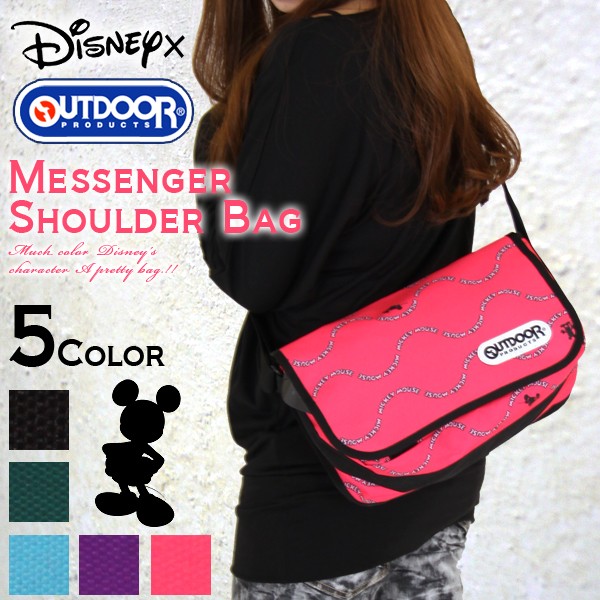 セール アウトドア 人気の定番 Outdoor ディズニー コラボ メッセンジャー バッグdisney Y