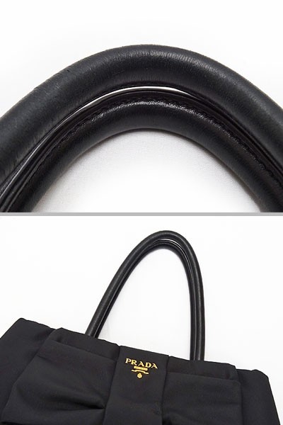 PRADA(プラダ) 美品 ナイロン リボン トートバッグ ハンドバッグ PRADA(プラダ) 美品 ナイロン リボン トートバッグ ハンドバッグ