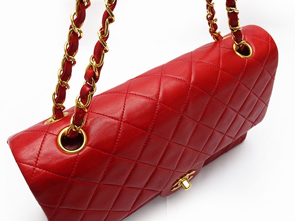 美品 シャネル マトラッセ ヴィンテージ ダブルチェーン ショルダー