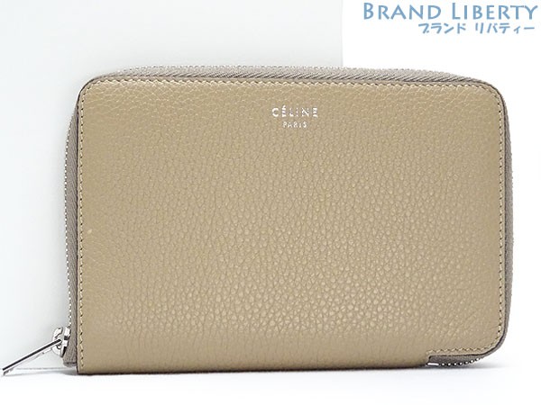 チヌーピー セリーヌ　ラウンドジップ 二つ折り財布 バイカラー 美品 セリーヌ 二つ折り 財布 ラウンドファスナー バイカラー 中古の
