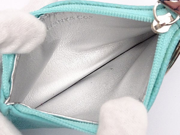 ティファニー コインケース 財布 ターンロック ブルー レザー purse Authentic TIFFANY & Co. Continental Turn Lock Long Wallet