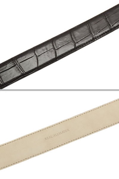dunhill ダンヒル ベルト ワニ革 アリゲーター dunhill 超美品 ダンヒル クロコダイル アリゲーター ベルト