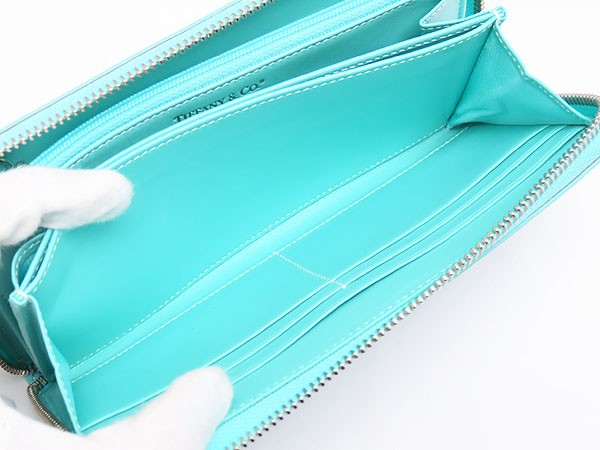 TIFFANY&Co. 新品同様 ティファニー レザー ラウンドファスナー
