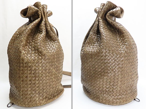 美品　ボッテガヴェネタ /bottega veneta 巾着バッグ！ BOTTEGA VENETA 美品 ボッテガ ヴェネタ イントレチャート 巾着